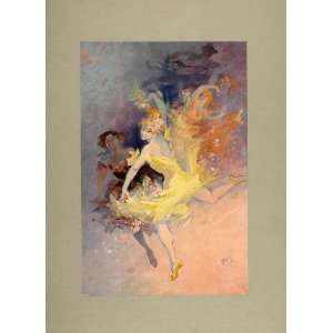 1905 Print French Dancers Dance Dancing Jules Cheret   Original Print 