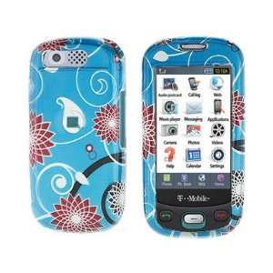  Phone Design Case Cover Blue and Red Flower For Samsung Highlight 