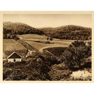  1926 Shawbridge Landscape Farm Fields Quebec Province 