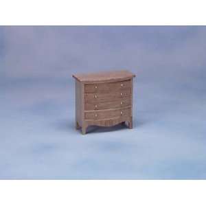    Dollhouse Miniature Chest of Drawers   Oak 