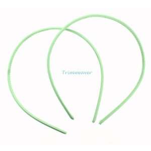  7mm Satin Covered Plastic Headband in Mint   12 Pieces 