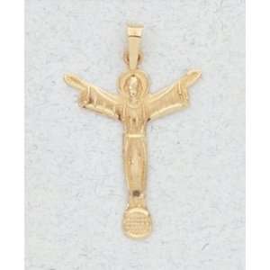  14 Kt Gold Religious Medals   Risen Christ   In a Premium 