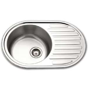  Houzer Hospitality Series Drainboard Round Bar/Prep Sink 
