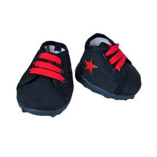 Red Star Black Tennis Shoes Teddy Bear Clothes Fit 14   18 Build a 