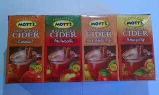 Motts Hot Apple Cider   36 Packets Hot spiced cider  