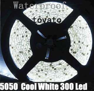 WATERPROOF 500CM 5M 5050 SMD Flexible LED Strip Light Cool White 300 