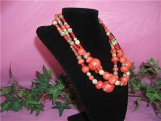 Jay King Mine Finds Jasper & Coral Beads Triple Strand Necklace New 