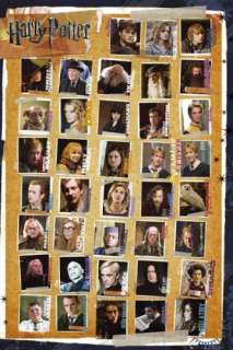 HARRY POTTER PARTS 1 7   MOVIE POSTER (ALL CHARACTERS)  