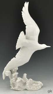   German White Porcelain Seagull Bird Figurine JHR Hutschenreuther