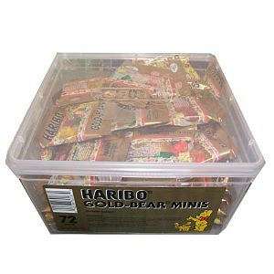 Haribo Gummi Candy Tub, Gold Bears, 72 ct 042238301870  