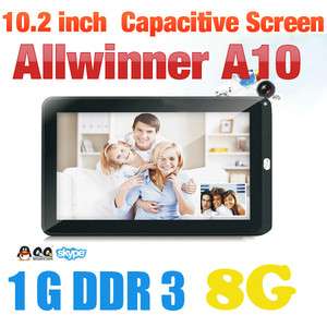 10.2 Android 4.0 Tablet PC Multi Capacitive A10 HDMI WIFI 3G Camera 1 