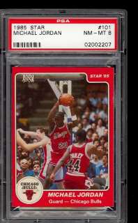 1984 Star Michael Jordan ROOKIE RC #101 PSA 8 NM MT (PWCC)  