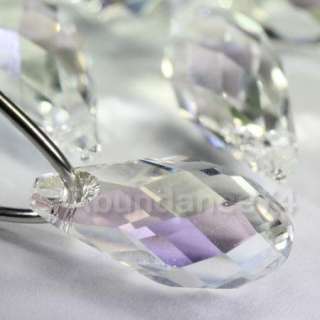 4pcs Swarovski 6010 11mm Briolette Crystal Moonlight  