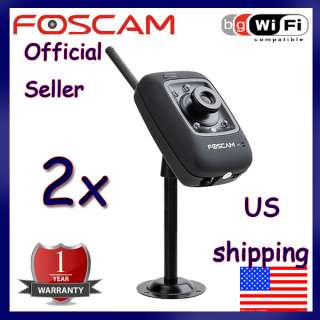 2XGENUINE FOSCAM F18909W NA WiFi IP Camera Spy Security  