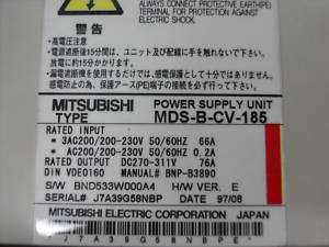 MITSUBISHI MDS B CV 185 POWER SUPPLY MDSBCV185 NEW  
