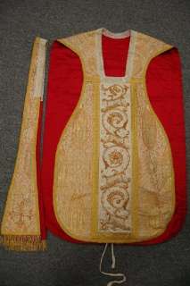 White & Gold Vestment set with Cope & Humeral Veil +  