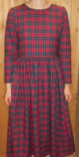 Ladies modest dress long full custom flannel corduroy  