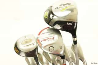 Mens Right Handed Complete Set Ping Driver Woods Irons Wedge Putter 
