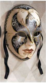 Signora Full Size Venetian Carnivale Paper Mache Mask Wall Sculpture 