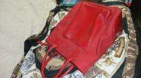 FAB Auth LANCEL Red Leather & Nylon Tote Bag LkNew  