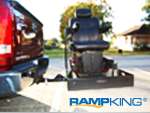 RAMP KING XL WHEELCHAIR CARRIER MOBILITY TRAILER SCOOTER WITH 5 RAMP 