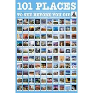 101 Places To See Before You Die   Poster Großformat  