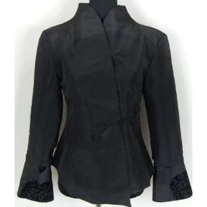 Elegant Jacke/Blazer Handarbeit Schwarz Verfügbare Größen 34, 36 