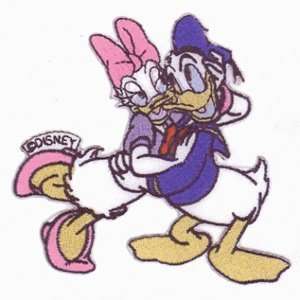 Bügelbild Donald Duck und Daisy  Baby