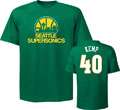 Shawn Kemp Kelly Green Majestic Hardwood Classic Name and Number 