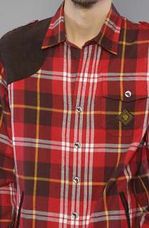 Under Two Flags The Mondrian Plaid Buttondown Shirt in Red  Karmaloop 