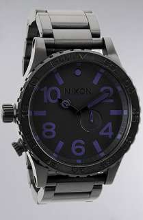 Nixon The 5130 Watch in All Black Purple  Karmaloop   Global 