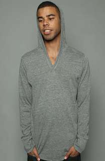 Alternative Apparel The EcoHeather Pullover Hoodie in Heather Gray 