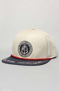 Crooks and Castles The Starboard Snapback Cap in Creme  Karmaloop 