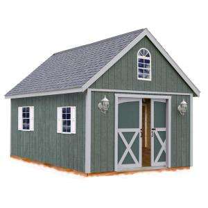Best BarnsBelmont 12 ft. x 24 ft. Wood Shed Kit includes Floor without 