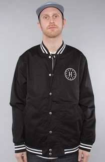 HUF The 12 Galaxies Baseball Jacket in Black  Karmaloop   Global 