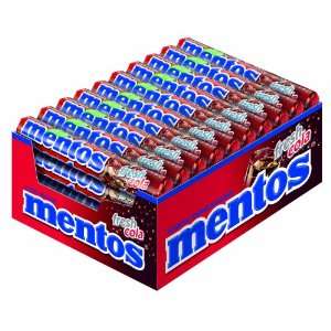Mentos Fresh Cola Display mit 40 Rollen, 1er Pack (1 x 1.5 kg)  