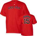 Dustin Pedroia Majestic Name and Number Red Boston Red Sox T Shirt