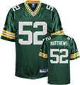 Clay Matthews Jersey Reebok Green Replica #52 Green Bay Packers 