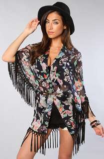 Reverse The Floral Fringe Shawl  Karmaloop   Global Concrete 