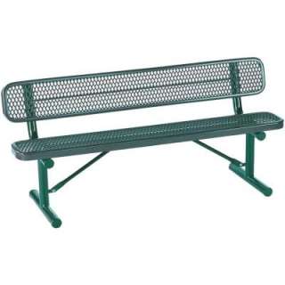  Park 6 Ft. Green Bench With Back HD D003GS GR 