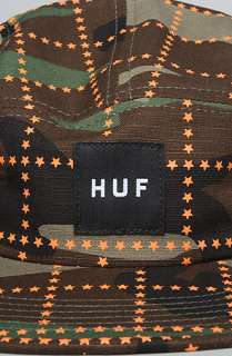 HUF The Star Box Volley Hat in Woodland Camo  Karmaloop   Global 