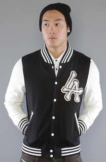 Joyrich The LA Cross Varsity Jacket in Black  Karmaloop   Global 