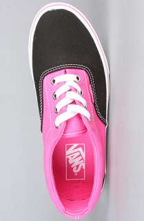 Vans Footwear The Era Sneaker in Black and Pink  Karmaloop 