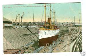1900s US Navy Yard postcard Mare Island, CA  