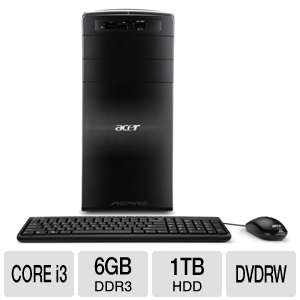 Acer AM3970 U5022 Desktop PC   Intel 2nd Gen Core i3 2100, 6GB DDR3 