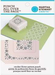 Martha Stewart 42 91005 Crochet Flower Punch All Over the Page NEW 