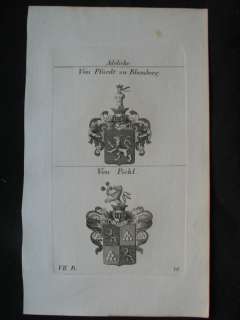 Pfürdt , Pichl  WAPPEN 1824  