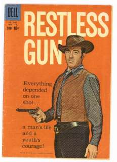 Restless Gun / Four Color #1045, Dell 1959 Photo cover VG   