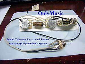 Telecaster Tele 4 way switch wiring harness & pots new  