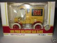 ERTL 1905 FORD DELIVERY CAR BANK NEW HOLLAND  